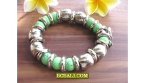 Steels Beaded Stone Bracelets Fashion Stretching